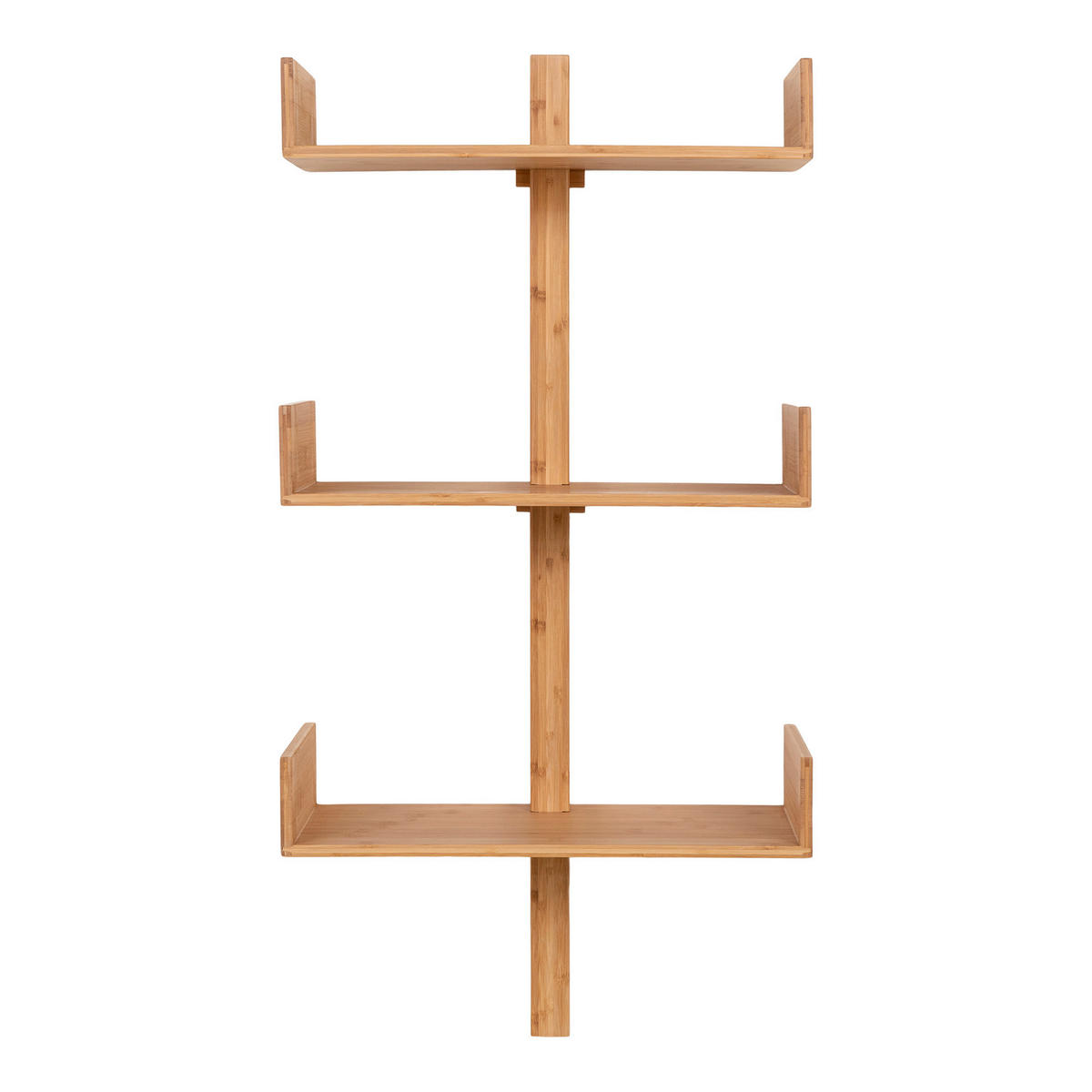 DEKORATIONSVÄGGHYLLA 50/102/25 cm  - naturfärgad, Basics, trä (50/102/25cm) - Ambia Home