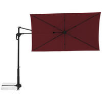 SENČNIK - črna/bordo, Basics, kovina/tekstil (240/135cm) - Doppler