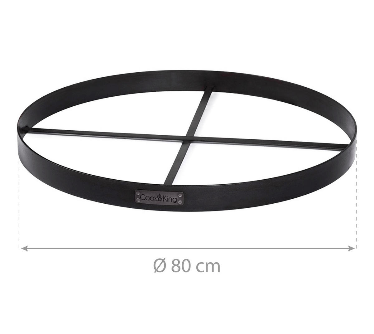 FEUERSTELLENZUBEHÖR  - Schwarz, Basics, Metall (80cm)