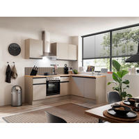 ECKKÜCHE 220/175 cm  in Seidengrau  - Eichefarben/Seidengrau, Trend, Holzwerkstoff/Metall (220/175cm) - P & B