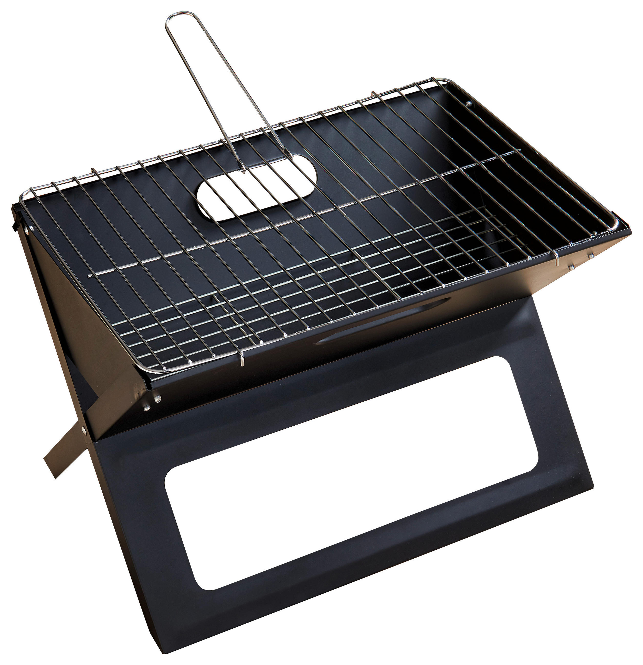 HOLZKOHLEGRILL  Schwarz  - Schwarz, Basics, Metall (44/30,5/30,5cm) - Landscape