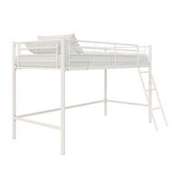 HOCHBETT  - Weiß, Design, Metall (207/129/130cm) - MID.YOU