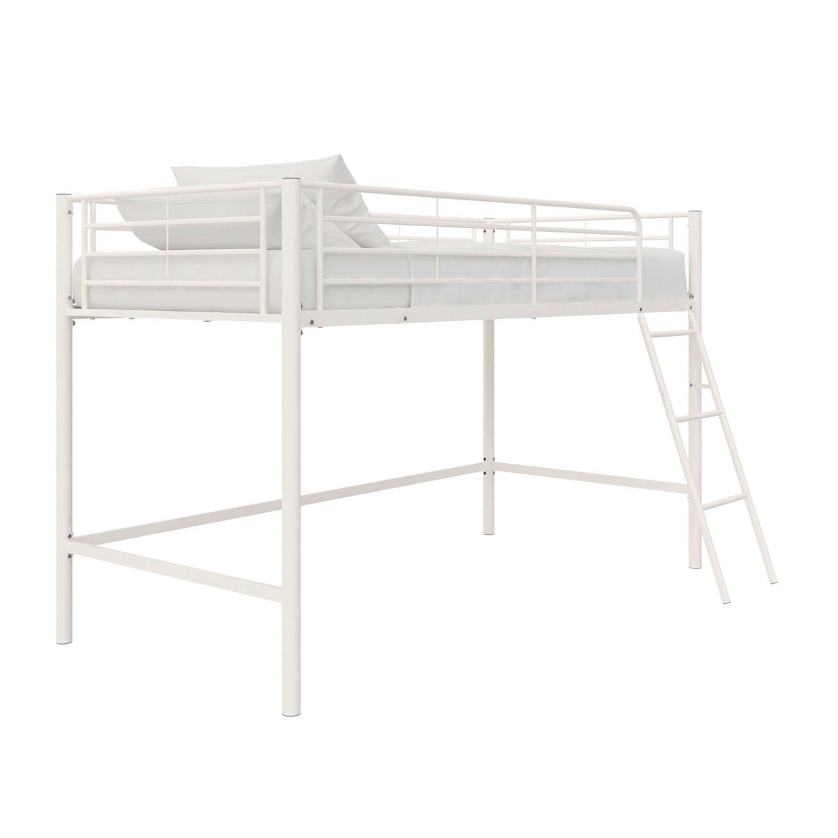 HOCHBETT  - Weiß, Design, Metall (207/129/130cm) - MID.YOU