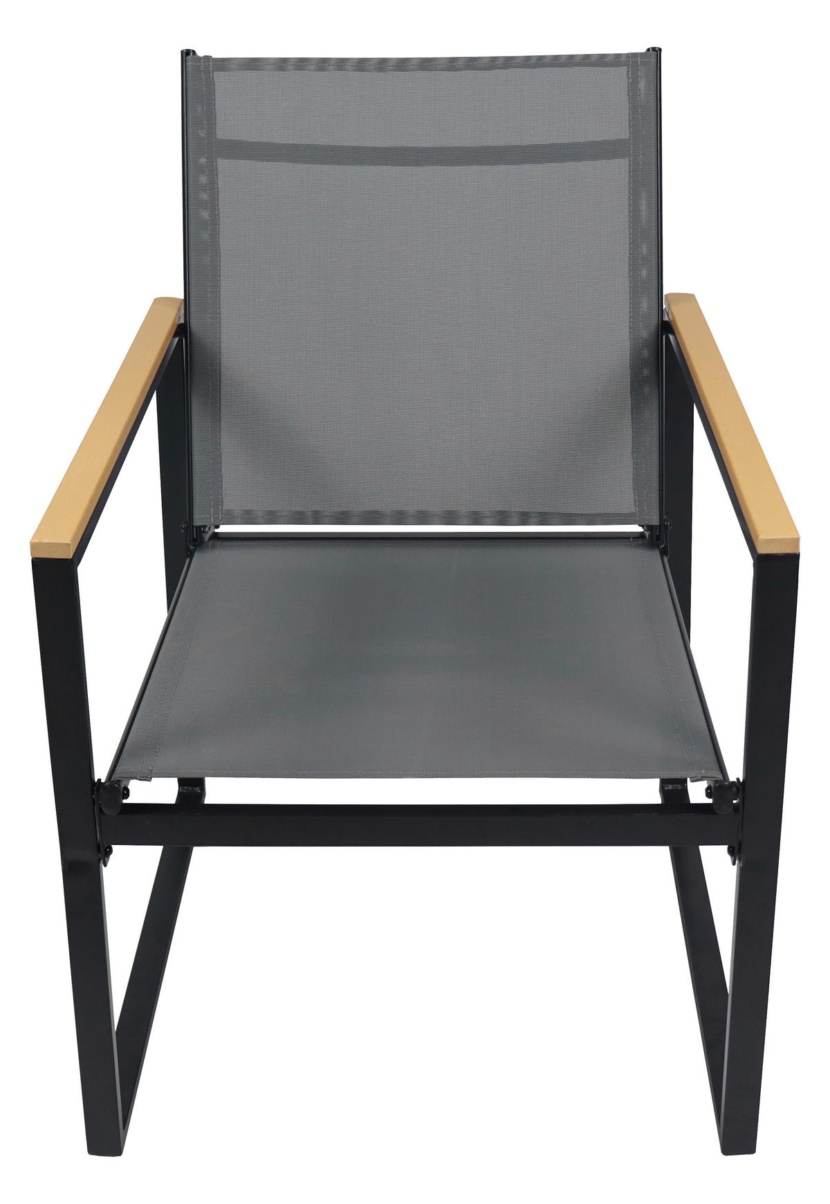 GARTENSTUHL-SET Metall, Kunststoff Anthrazit  - Honigeiche/Anthrazit, MODERN, Holzwerkstoff/Kunststoff (54/83/65cm) - MID.YOU
