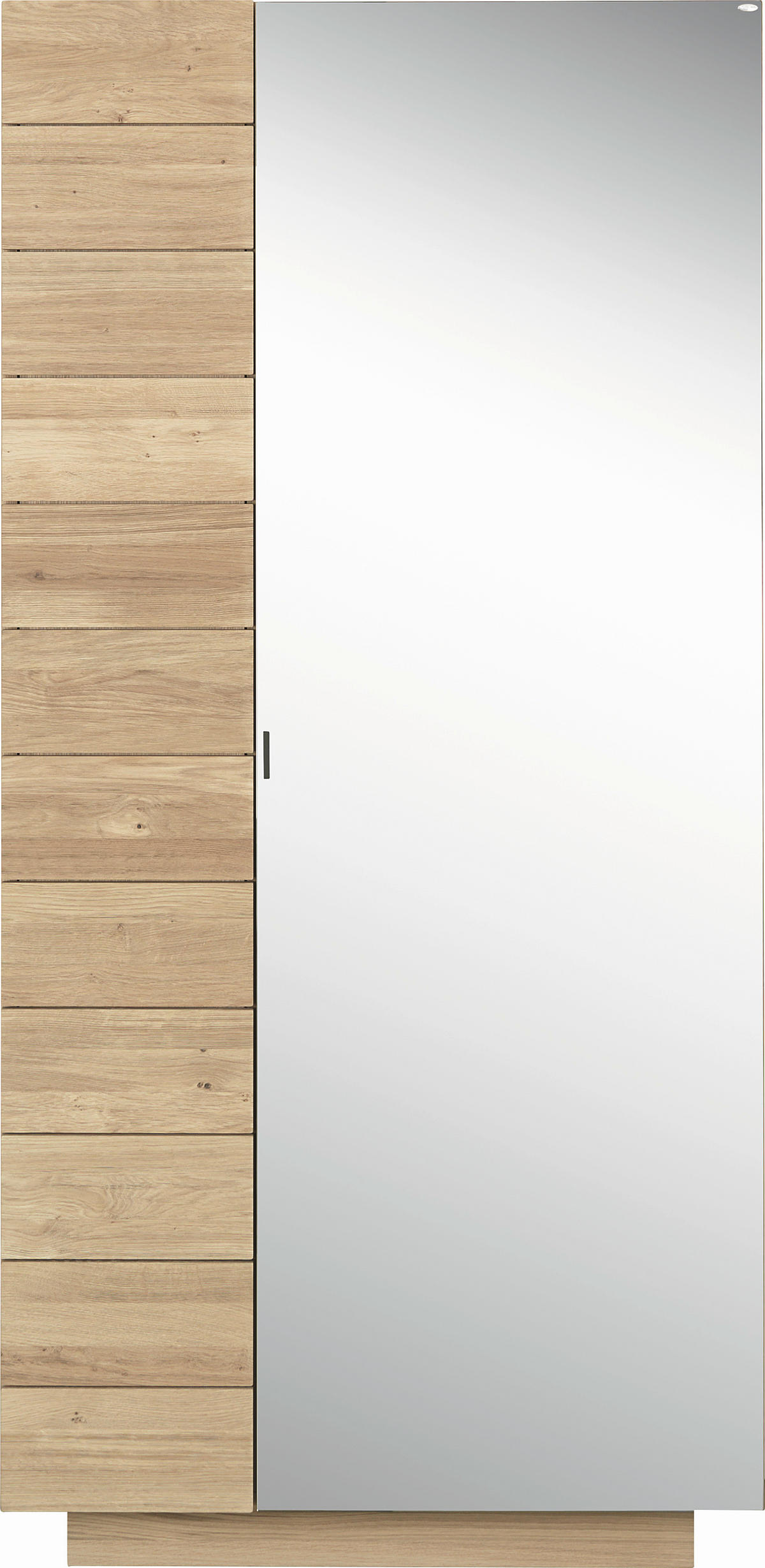 GARDEROBENSCHRANK  in 96/202/42,5 cm  - Eichefarben, Natur, Glas/Holz (96/202/42,5cm) - Voglauer