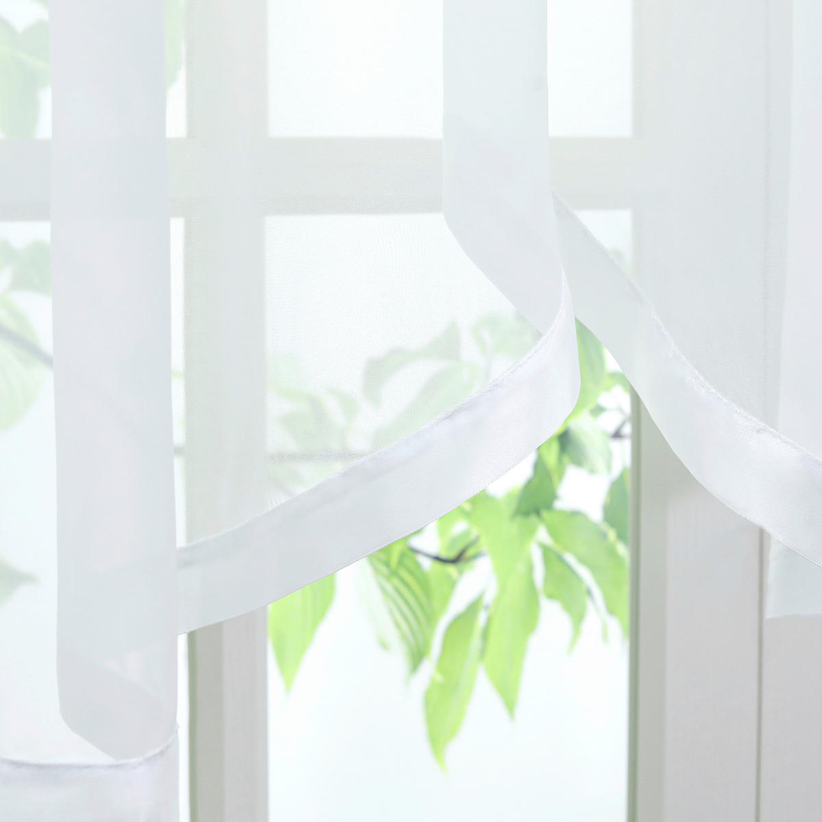 KURZGARDINE   300/120 cm   - Transparent, Basics, Textil (300/120cm) - Joyswahl