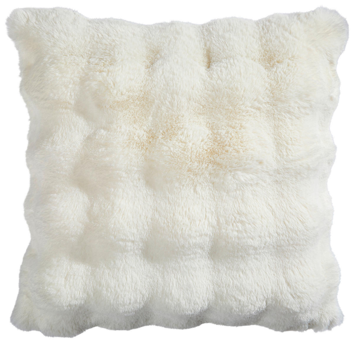 FELLKISSENHÜLLE PONPON 48/48 cm  - Perlmutt, KONVENTIONELL, Textil (48/48cm) - Dieter Knoll