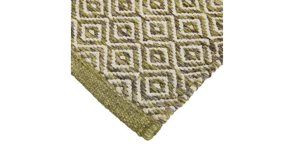 HANDWEBTEPPICH 160/230 cm Jupiter Grün  - Grün, Natur, Textil (160/230cm) - Linea Natura