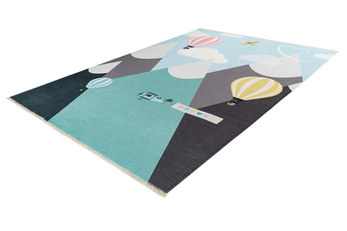 KINDERTEPPICH 115/170 cm  - Gelb/Rot, Trend, Textil (115/170cm) - Ben'n'jen