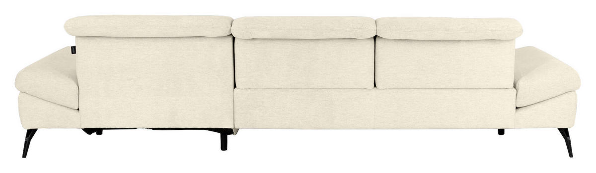 ECKSOFA JOOP Naturfarben Chenille  - Schwarz/Naturfarben, KONVENTIONELL, Textil/Metall (319/188cm) - Joop!