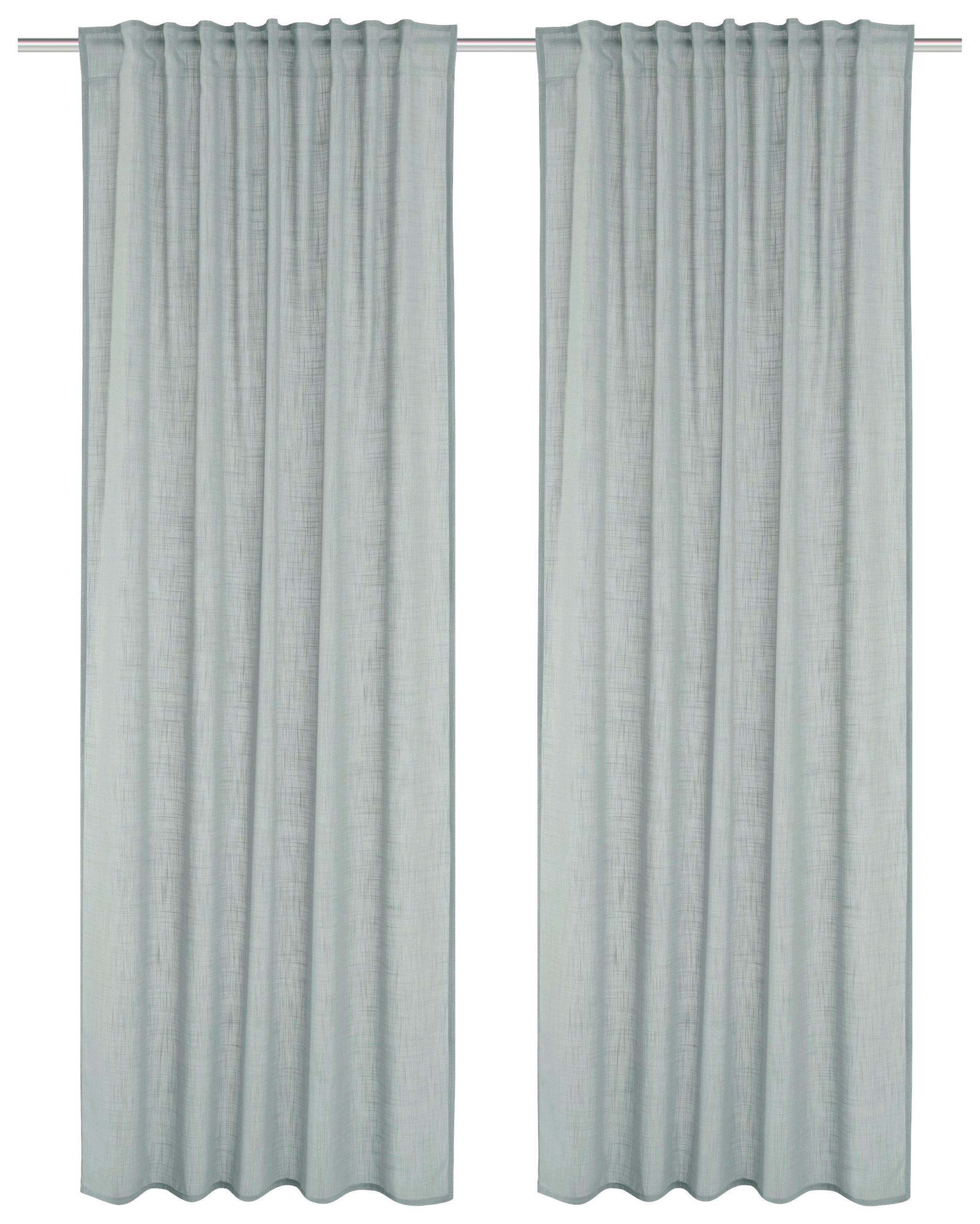 HOMEBasics Fertigvorhang Softy Salbeigrün 140x245 cm