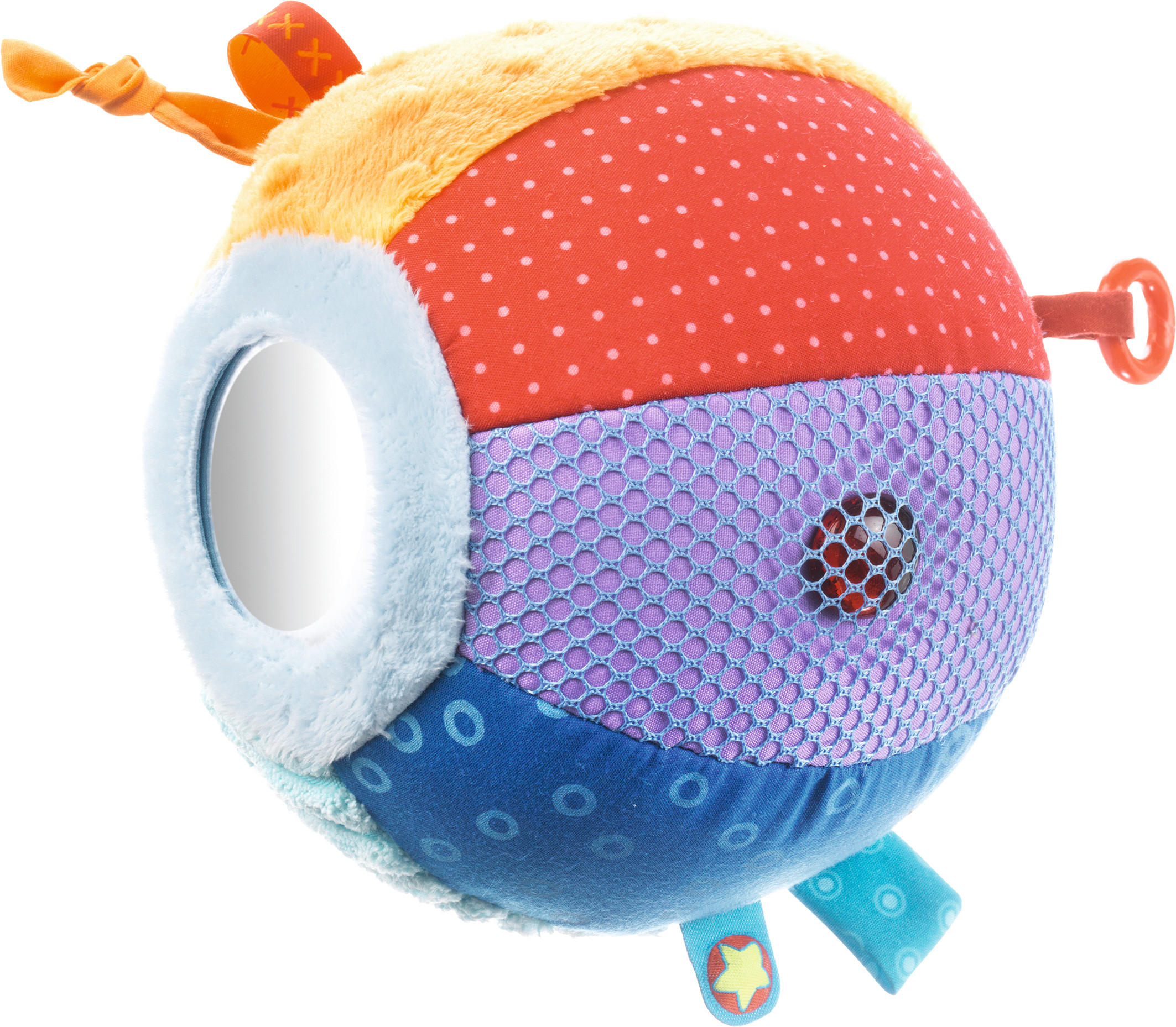 STOFFBALL - Multicolor, Basics, Kunststoff/Textil (16cm) - Haba