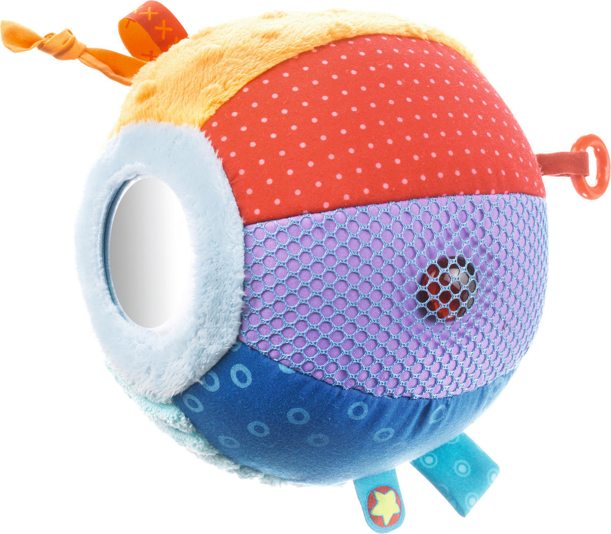 STOFFBALL - Multicolor, Basics, Kunststoff/Textil (16cm) - Haba