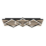 LED-DECKENLEUCHTE 63/29/7,5 cm   - Eichefarben/Schwarz, Basics, Holzwerkstoff/Kunststoff (63/29/7,5cm) - Novel