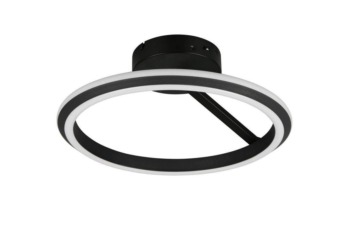 PLAFONIERĂ CU LED - negru, Basics, metal (45,0cm)