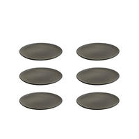 DESSERTTELLERSET RAW 6-teilig  - Graubraun, Basics, Keramik (20cm) - Aida