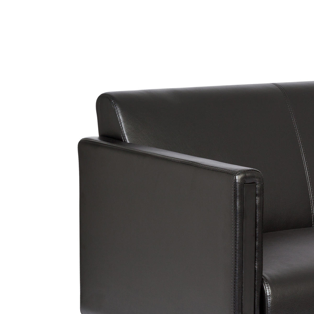 2-SED,  črna tekstil  - črna, Moderno, kovina/tekstil (111/78/71cm) - MID.YOU