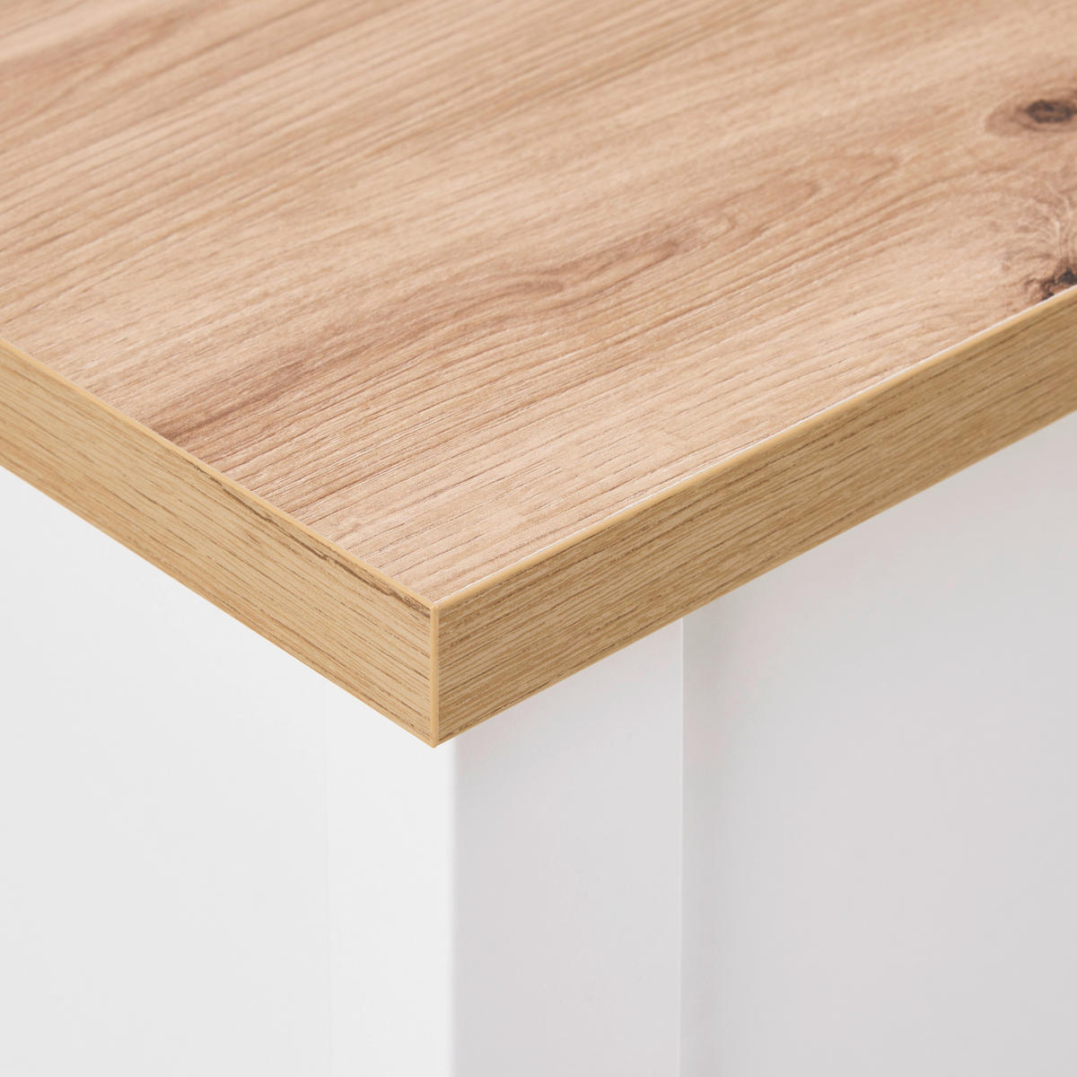 KOMODA   103/92/45 cm   bijela, hrast Artisan  - bijela/srebrne boje, Romantično / ladanjski, drvni materijal/metal (103/92/45cm)