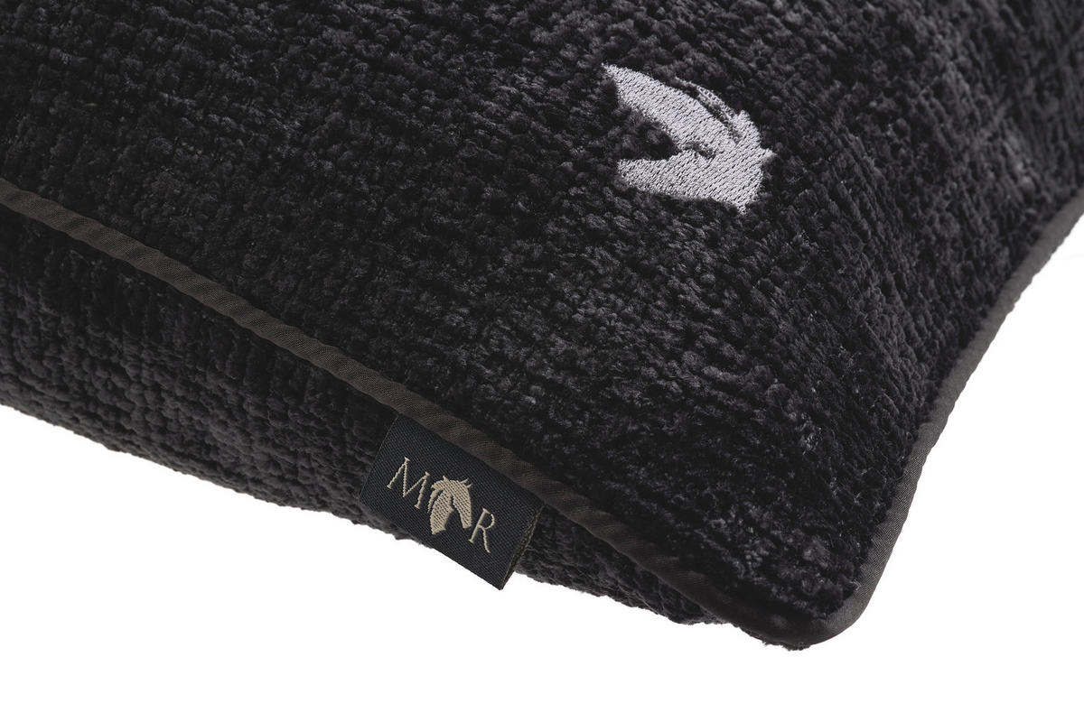 KISSENHÜLLE Marcel.Remus.Design- Andratx schwarz 45/45 cm  - Schwarz, Design, Textil (45/45cm)
