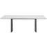 ESSTISCH in Metall, Glas 220/100/75 cm - Dunkelgrau/Weiß, Design, Glas/Metall (220/100/75cm) - Dieter Knoll ESSTISCH in Metall, Glas 220/100/75 cm - Dunkelgrau/Weiß, Design, Glas/Metall (220/100/75cm) - Dieter Knoll