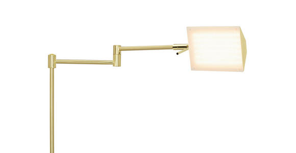 LESELEUCHTE 24/146 cm - Goldfarben/Weiß, KONVENTIONELL, Kunststoff/Metall (24/146cm) - Novel