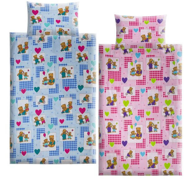 POSTELJINA ZA BEBE 100/135 cm - ružičasta, Basics, tekstil (100/135cm)