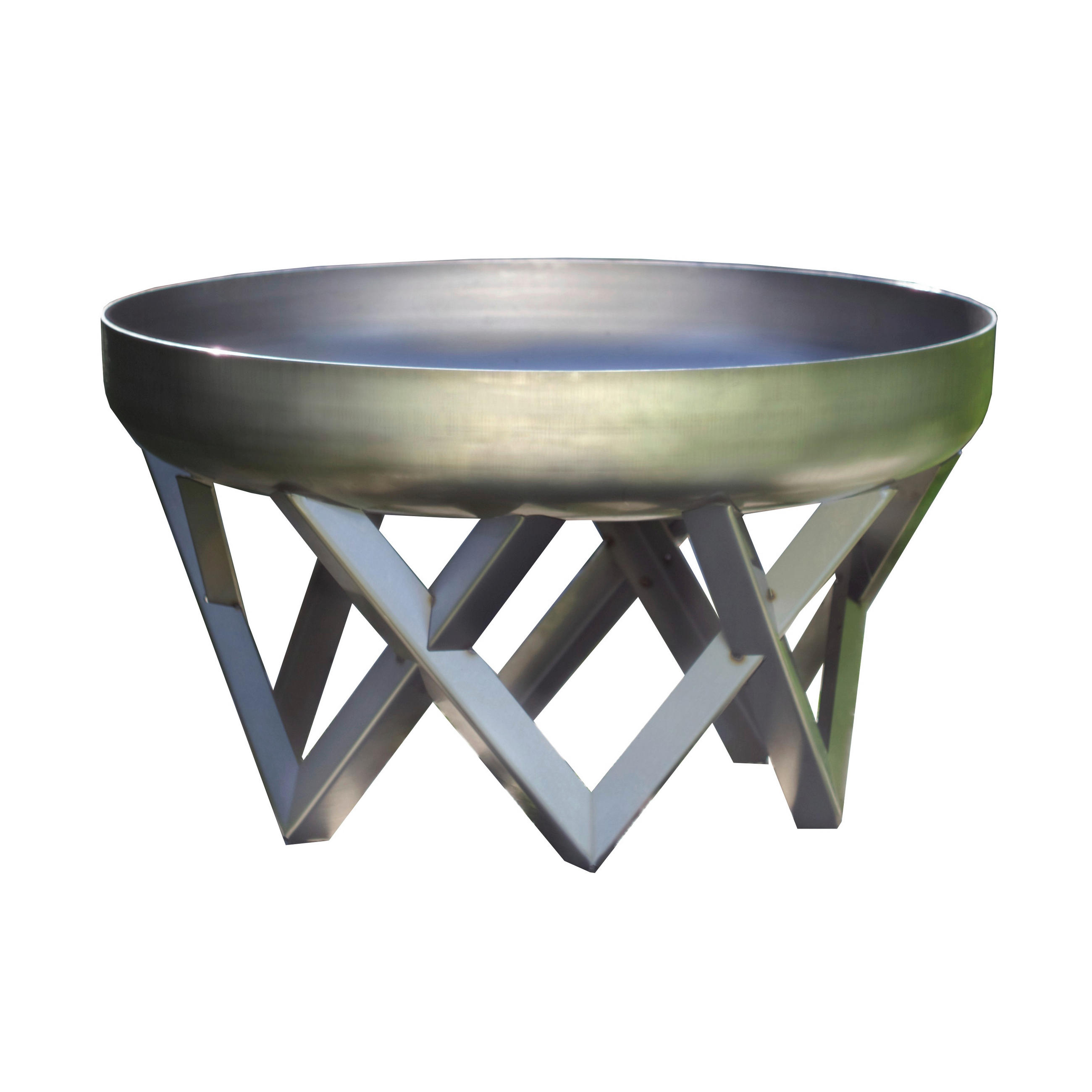 FEUERSCHALE SVENSKAV VENTA XXL 2095  - Edelstahlfarben, Basics, Metall (63/63/35cm)