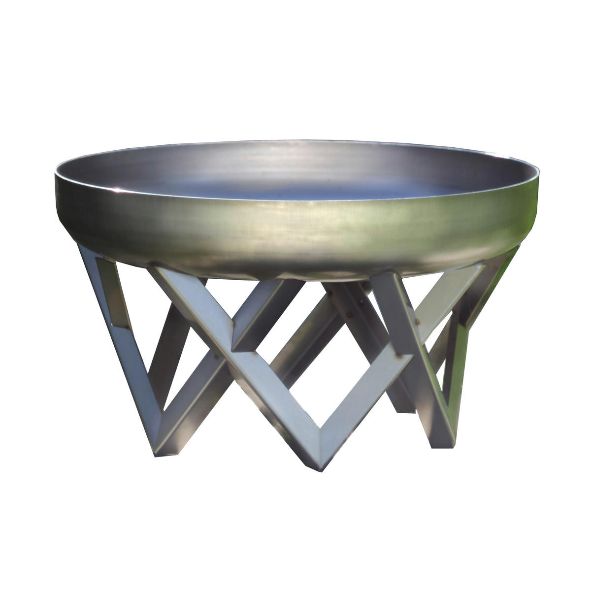 FEUERSCHALE SVENSKAV VENTA XXL 2095  - Edelstahlfarben, Basics, Metall (63/63/35cm)