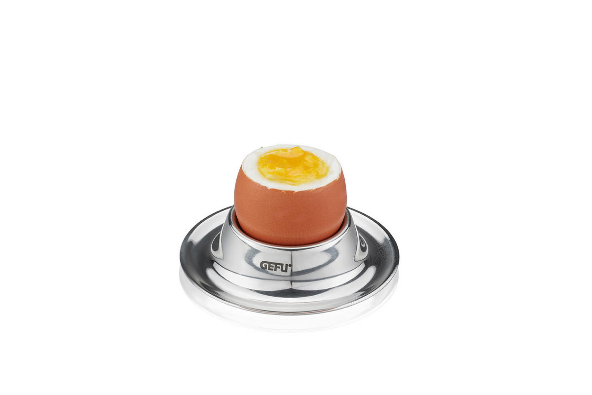 EIERBECHER Metall 2-teilig  - Edelstahlfarben, KONVENTIONELL, Metall (8,6/2cm) - Gefu