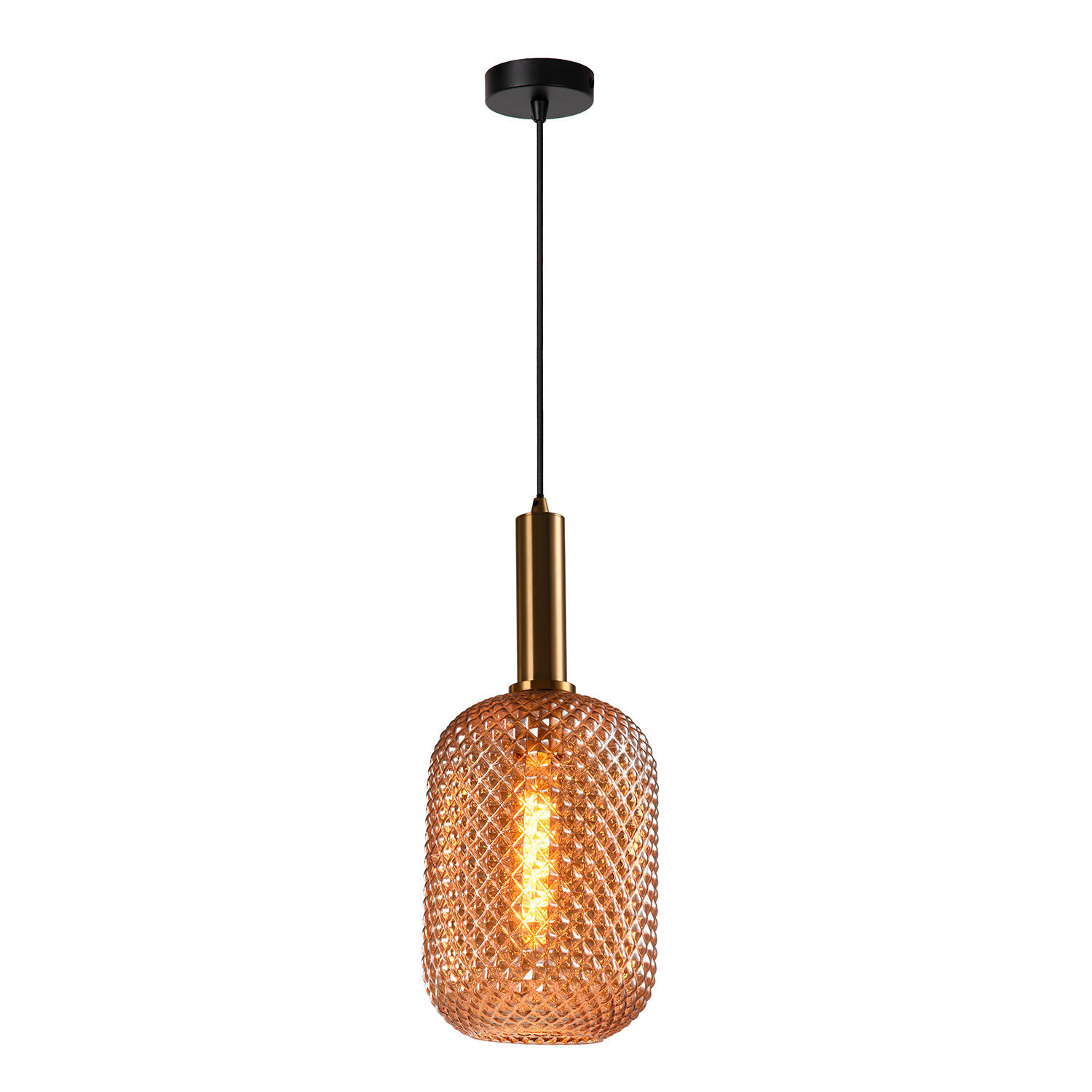 HÄNGELEUCHTE 20/20/172 cm  - Braun, Basics, Metall (20/20/172cm)