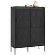 HIGHBOARD  in 98/140/40 cm  - Schwarz, Design, Holzwerkstoff (98/140/40cm) - Hom`in