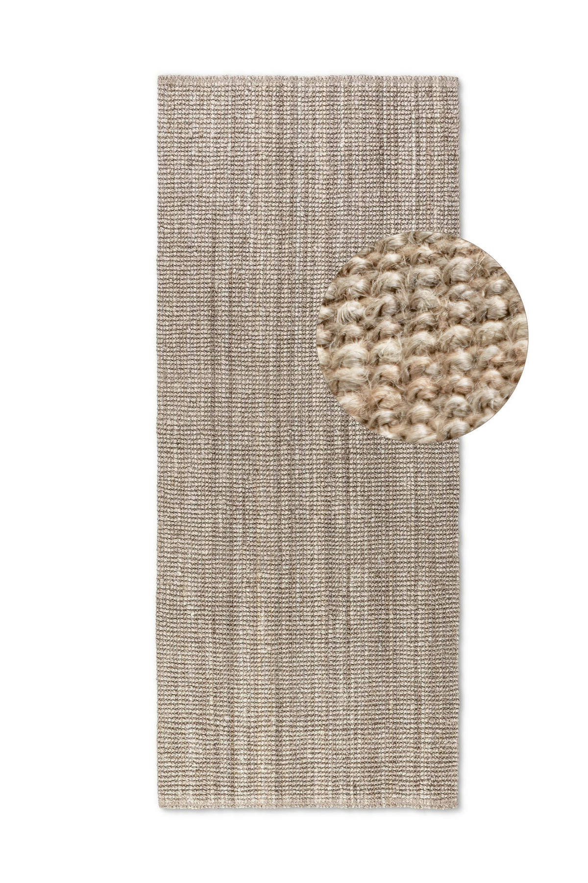 LÄUFER 80/200 cm Bouclé Greige  - Greige, Basics, Textil (80/200cm) - Linea Natura
