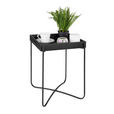 BEISTELLTISCH in Metall, Holzwerkstoff 35/47/35,5 cm  - Schwarz, Trend, Holzwerkstoff/Metall (35/47/35,5cm) - Ambia Home