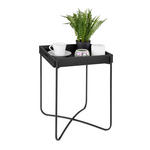 BEISTELLTISCH in Metall, Holzwerkstoff 35/47/35,5 cm  - Schwarz, Trend, Holzwerkstoff/Metall (35/47/35,5cm) - Ambia Home