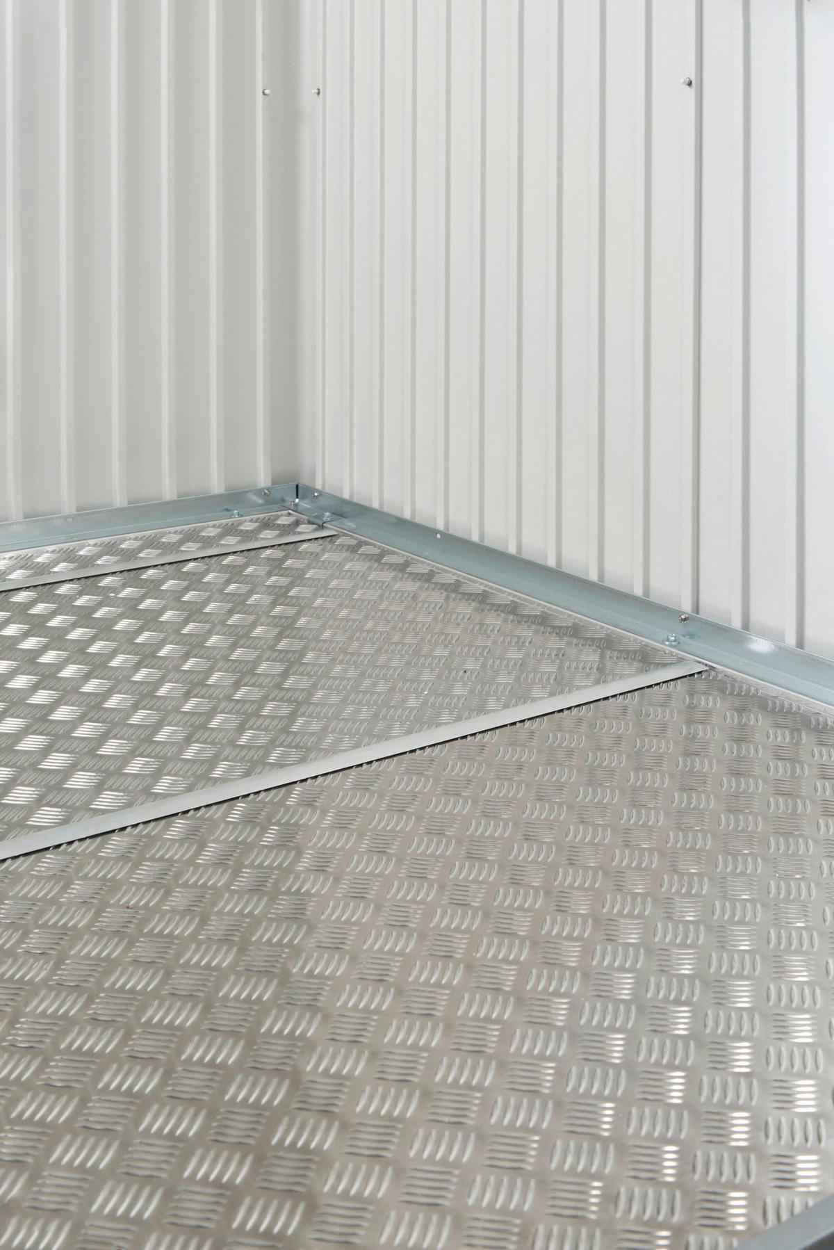 BODENPLATTE 213/0,2/213 cm  - Alufarben, Basics, Metall (213/0,2/213cm) - Biohort