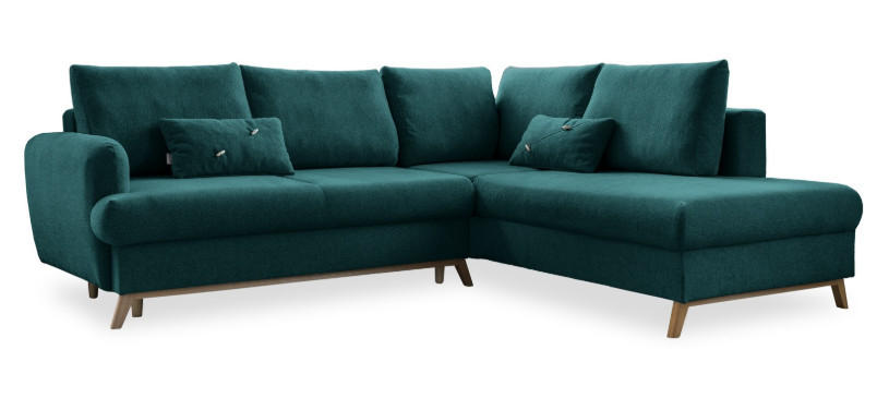 MID.YOU ROHOVÁ SEDACIA SÚPRAVA, textil, tyrkysová