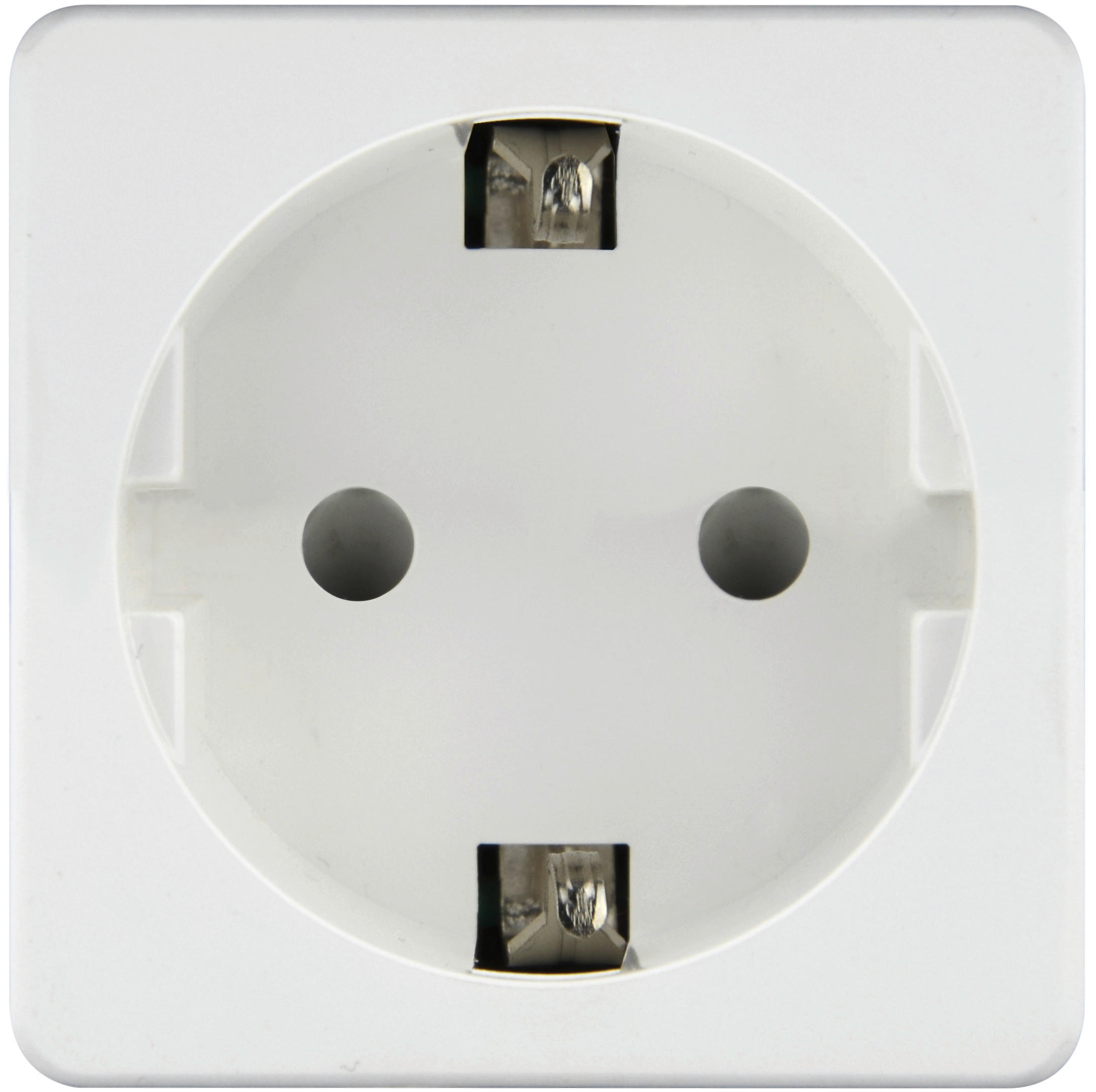 ADAPTERSTECKER - Weiß, Basics, Kunststoff (5,2/5,2/4,9cm)
