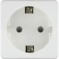 ADAPTERSTECKER - Weiß, Basics, Kunststoff (5,2/5,2/4,9cm)