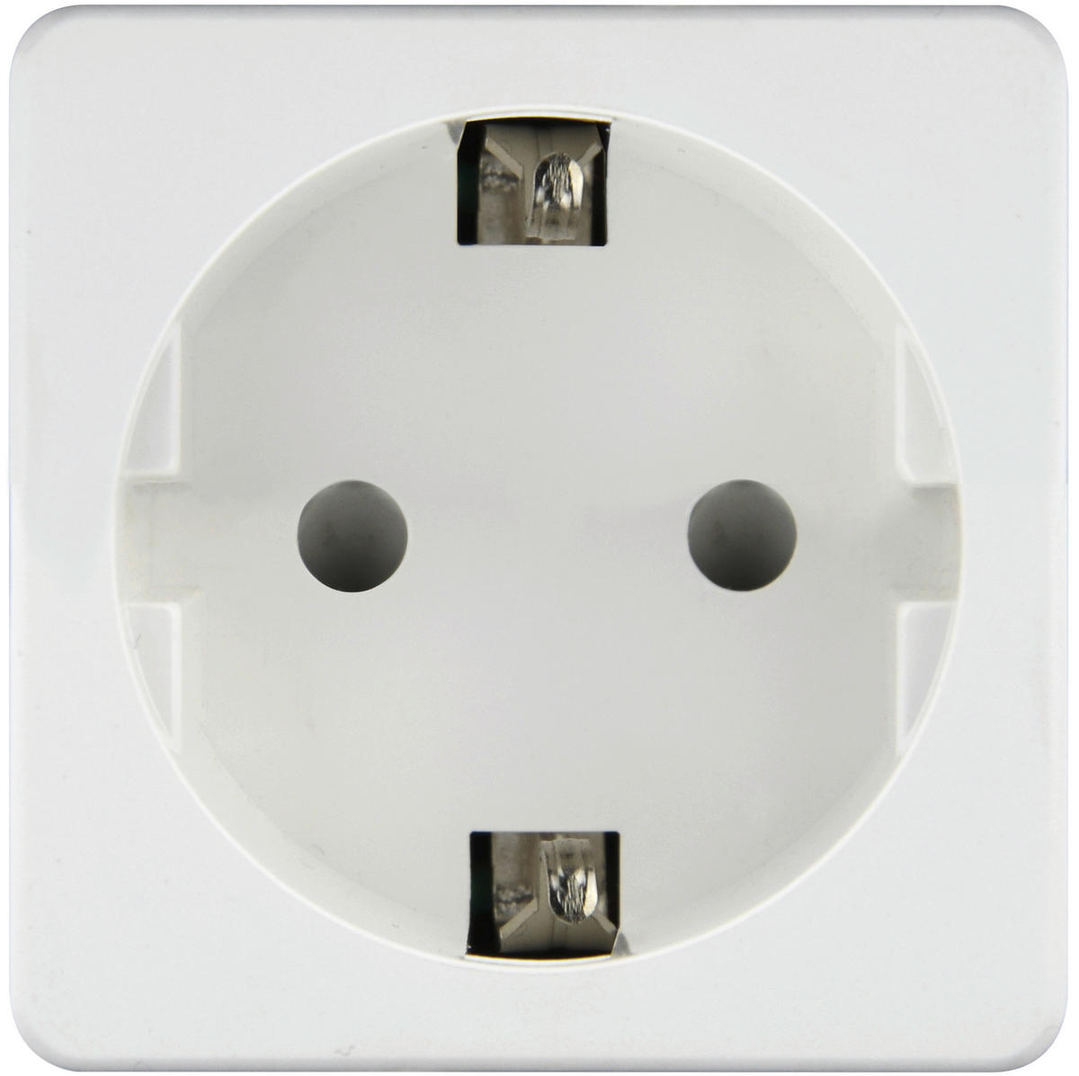 ADAPTERSTECKER - Weiß, Basics, Kunststoff (5,2/5,2/4,9cm)