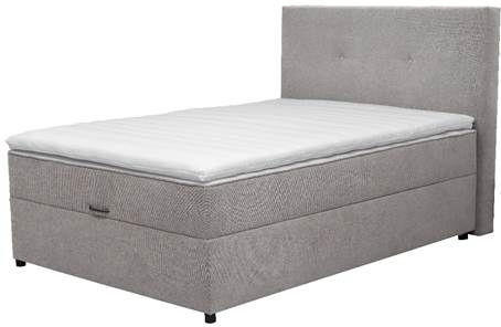 AMERICKÁ POSTEĽ, 140/200 cm, sivá - sivá, Modern, drevo/kompozitné drevo (140/200cm) - Ti'me