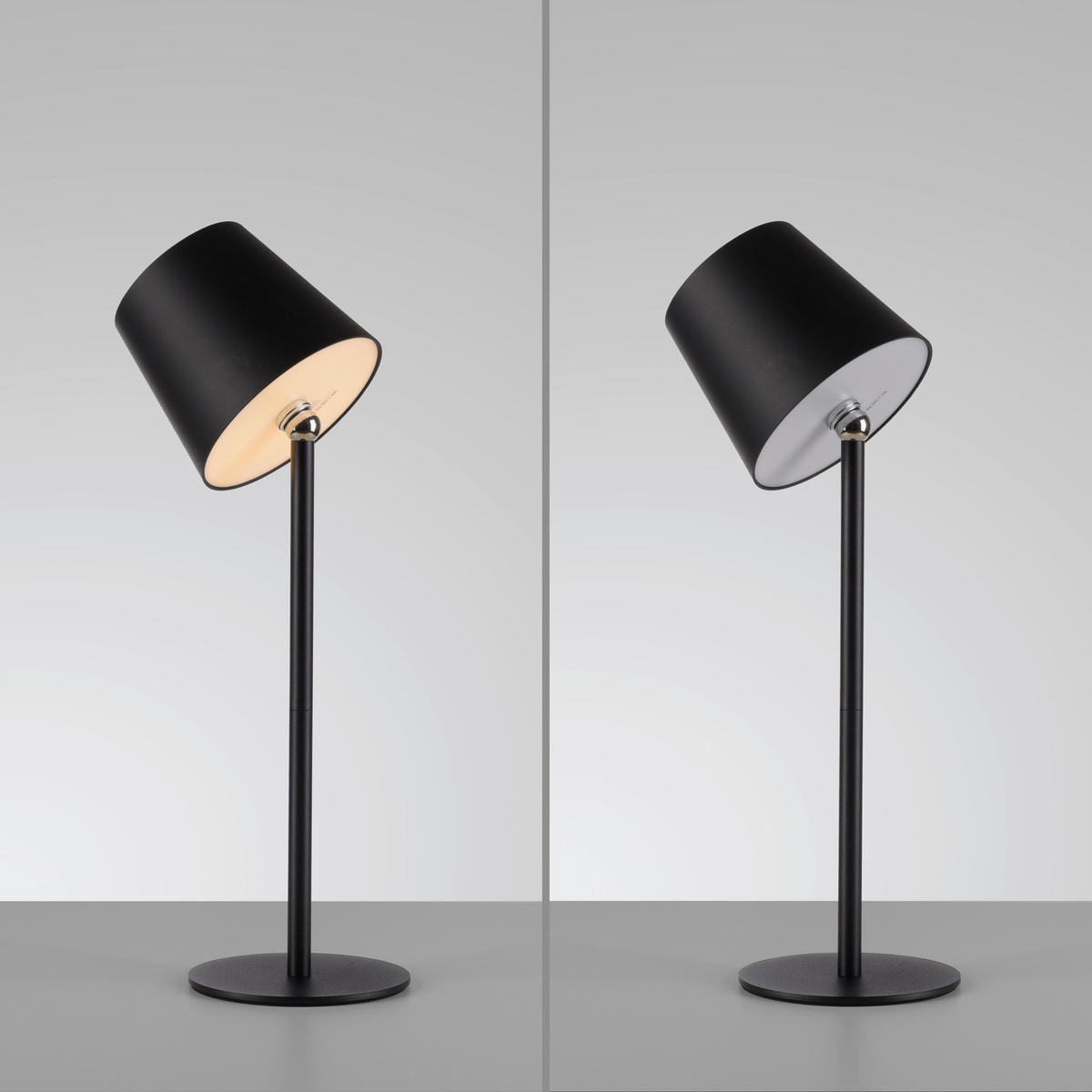 LED-TISCHLEUCHTE Boteria 11/11/37 cm   - Schwarz, MODERN, Kunststoff/Metall (11/11/37cm)