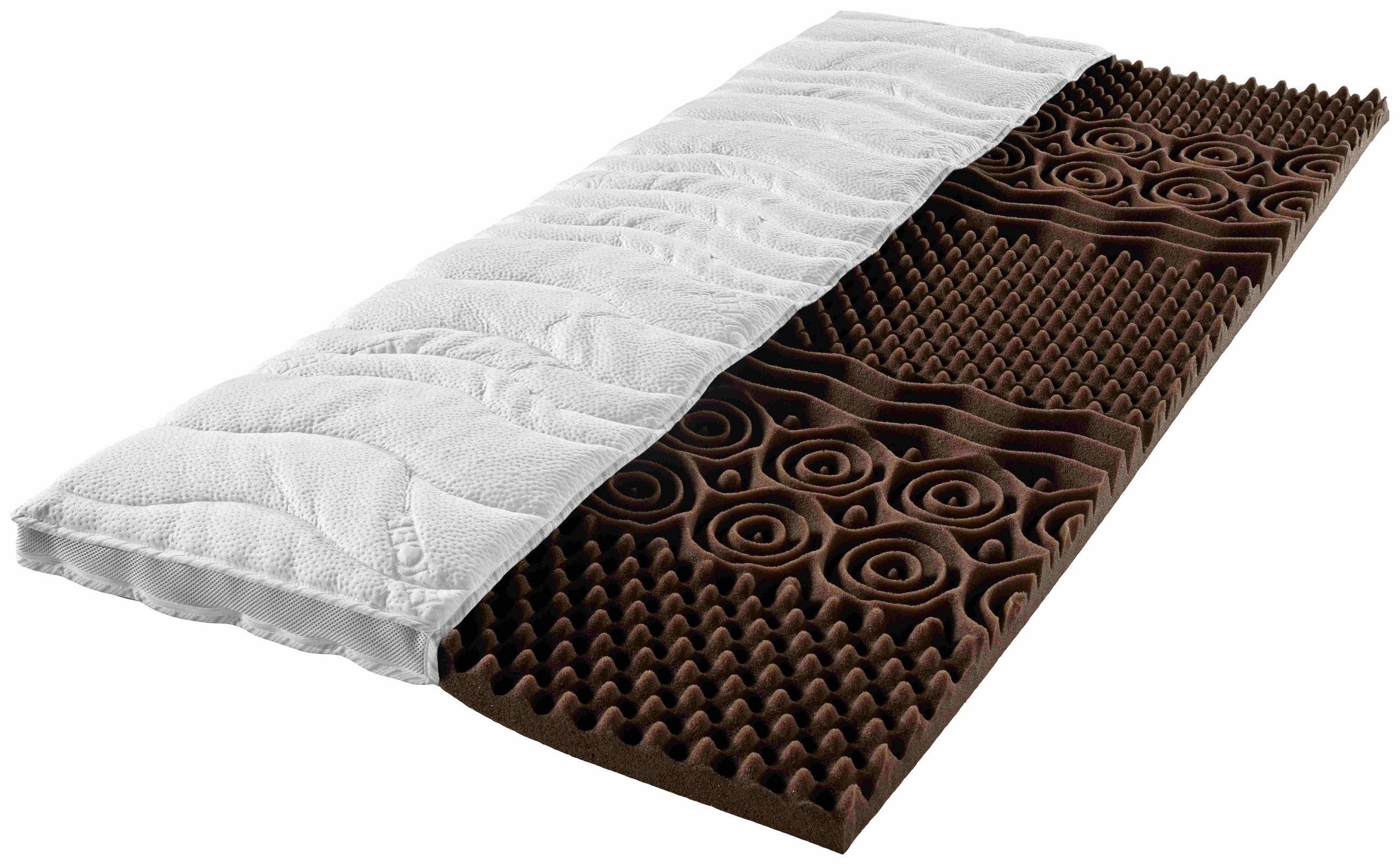TOPPER 90/200 cm Höhe ca. 6 cm  - Weiß, Basics, Textil (90/200cm) - Sleeptex