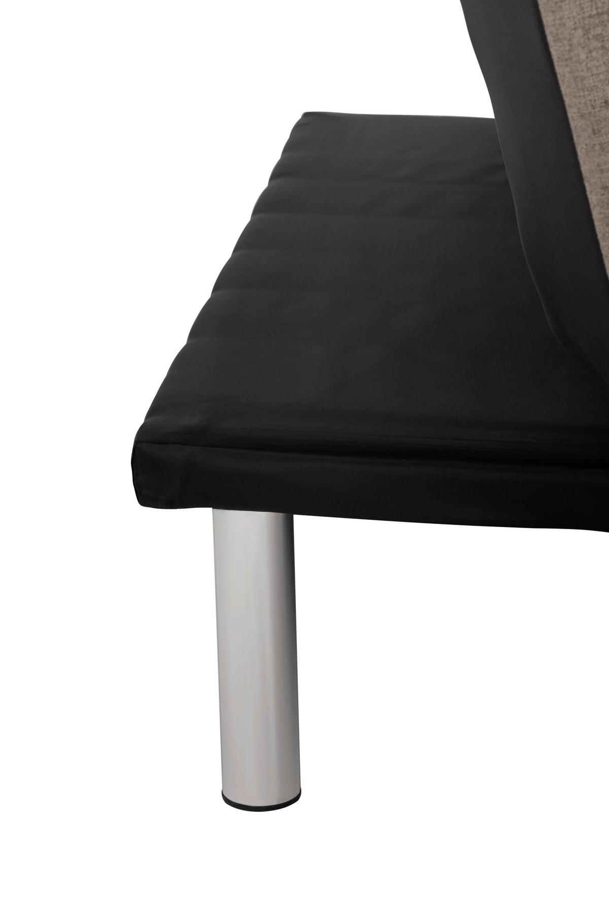 BÄDDSOFFA i linneimitation brun  - brun/silver, Basics, metall/textil (194/87/102cm) - MID.YOU