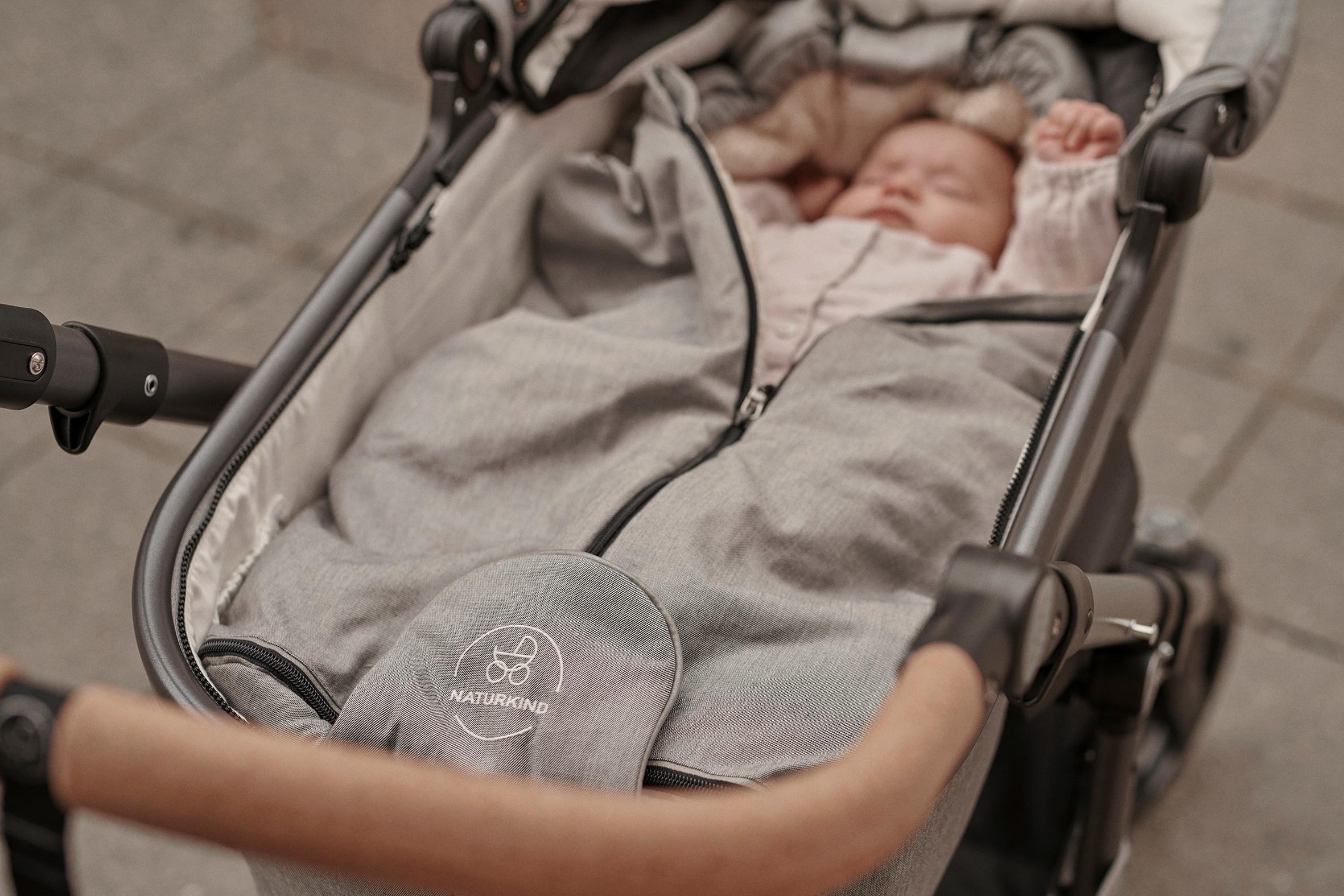 FUßSACK  - Jadegrün, Basics, Textil (45/103cm) - Naturkind