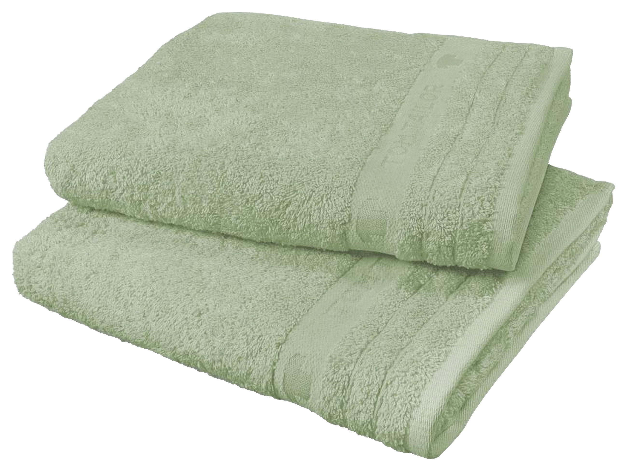 DUSCHTUCH 70/140 cm  - Hellgrün, KONVENTIONELL, Textil (70/140cm) - Tom Tailor