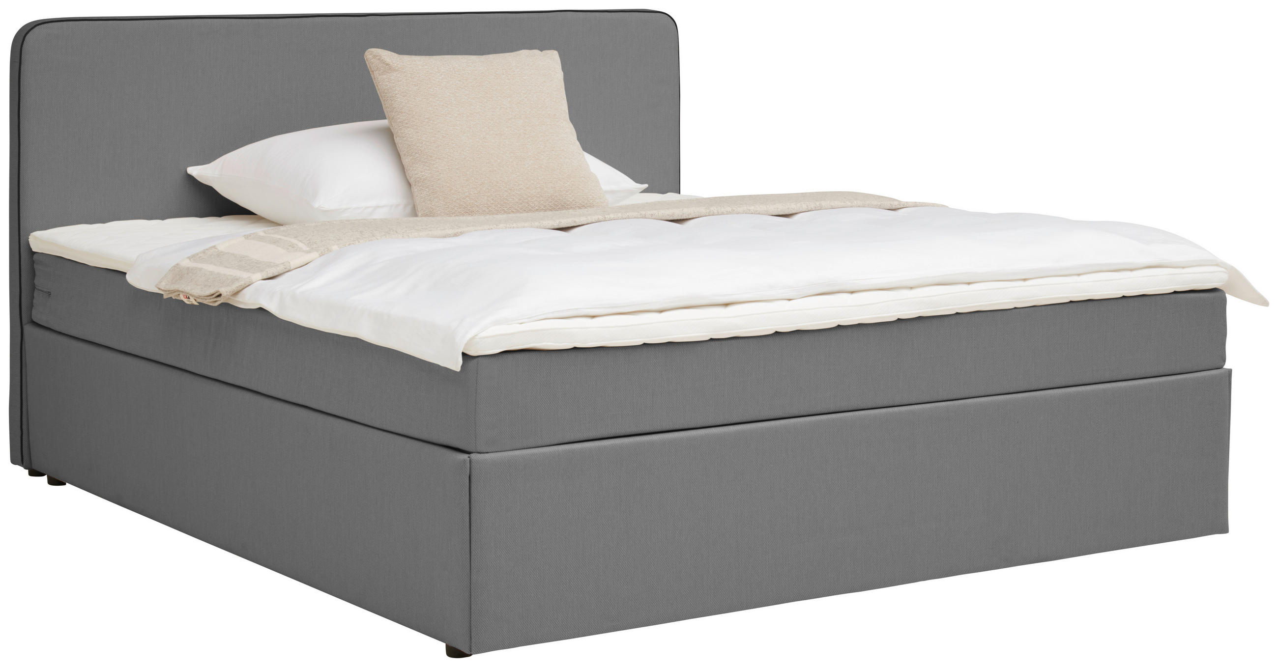 BOXBETT 160/200 cm  in Grau  - Grau, Konventionell, Holz (160/200cm) - P & B
