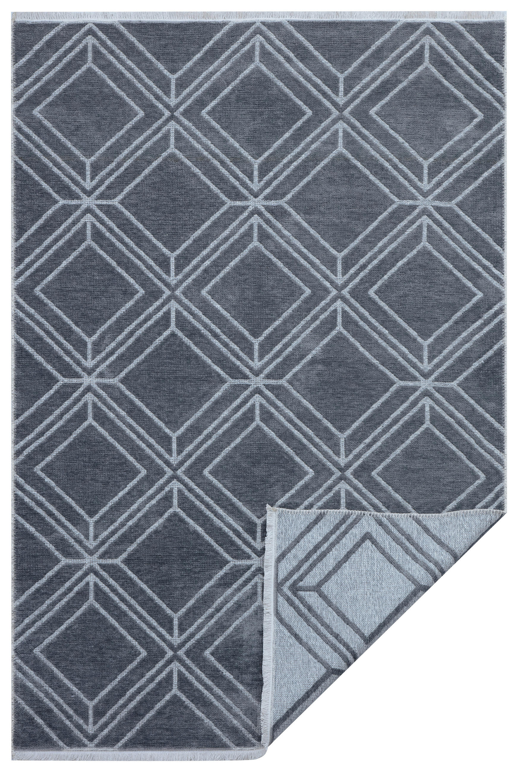 RAVNO TKANA PREPROGA  COLORI   80/150 cm      tkano  antracit, siva  - siva/antracit, Trendi, tekstil (80/150cm) - Novel