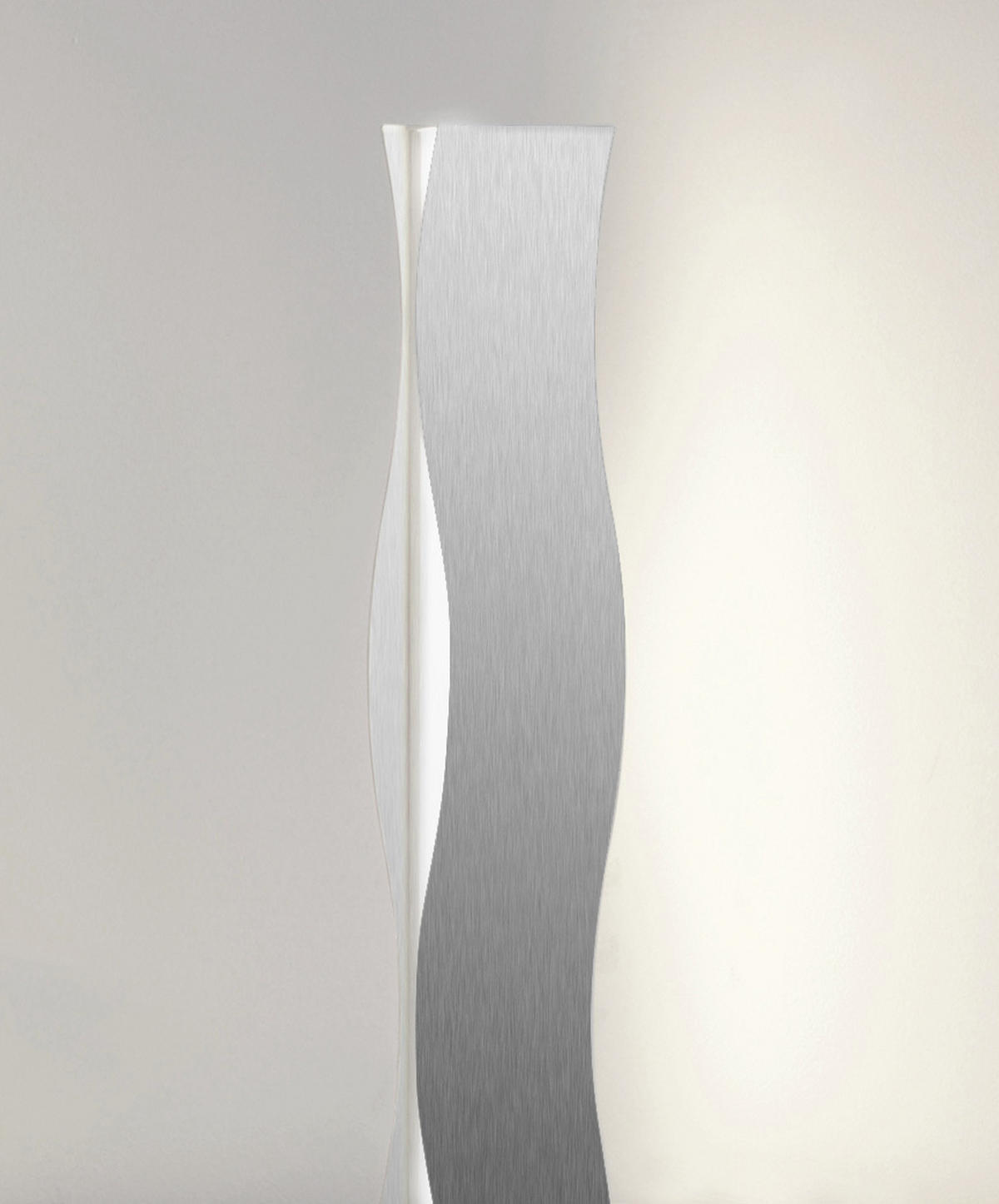 LED-STEHLEUCHTE  26/177/16 cm   - Nickelfarben, Design, Metall (26/177/16cm)