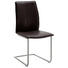 SCHWINGSTUHL in Metall, Leder Edelstahlfarben, Dunkelbraun - Edelstahlfarben/Dunkelbraun, Design, Leder/Metall (46/93/56cm) - Dieter Knoll SCHWINGSTUHL in Metall, Leder Edelstahlfarben, Dunkelbraun - Edelstahlfarben/Dunkelbraun, Design, Leder/Metall (46/93/56cm) - Dieter Knoll