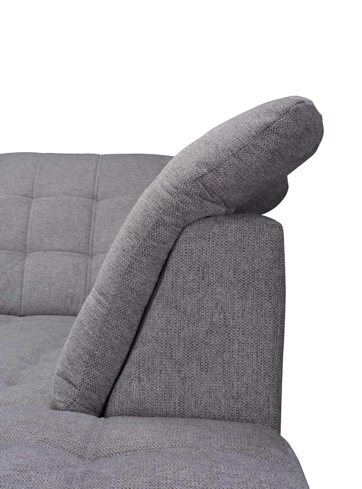 ECKSOFA Dunkelbraun Chenille  - Chromfarben/Dunkelbraun, KONVENTIONELL, Kunststoff/Textil (260/205cm) - Carryhome